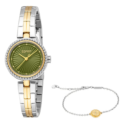 Esprit Women's 26mm Fable Fashion Olive Dial Watch