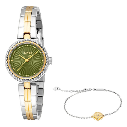 Esprit Women's 26mm Fable Fashion Olive Dial Watch