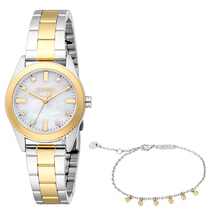 Esprit Women's 28mm Emery Fashion White MOP Dial Watch