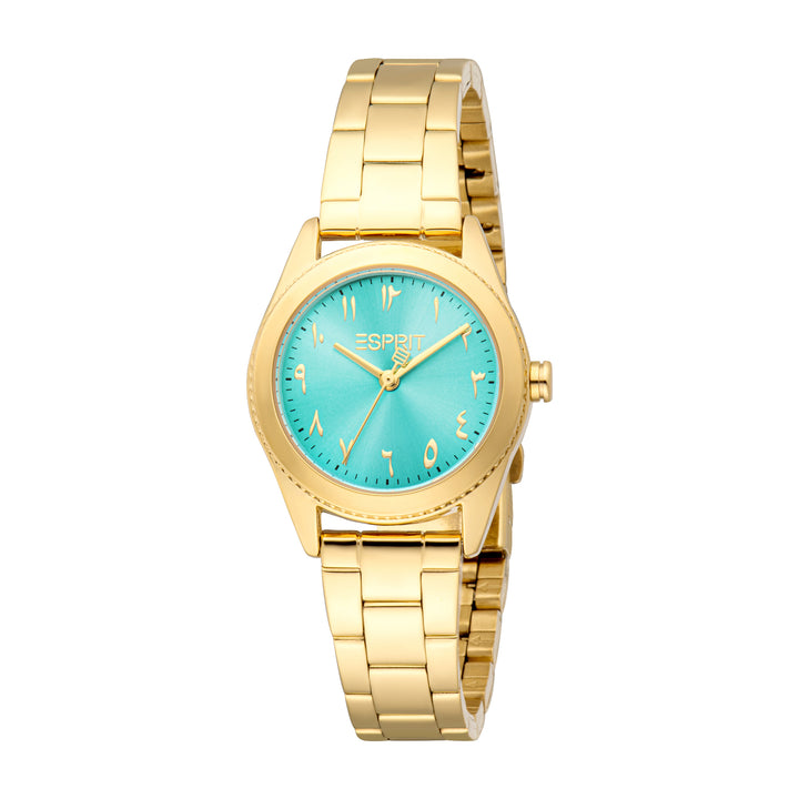 Esprit Ladies Fashion Arabic Dial Watch Yellow Gold