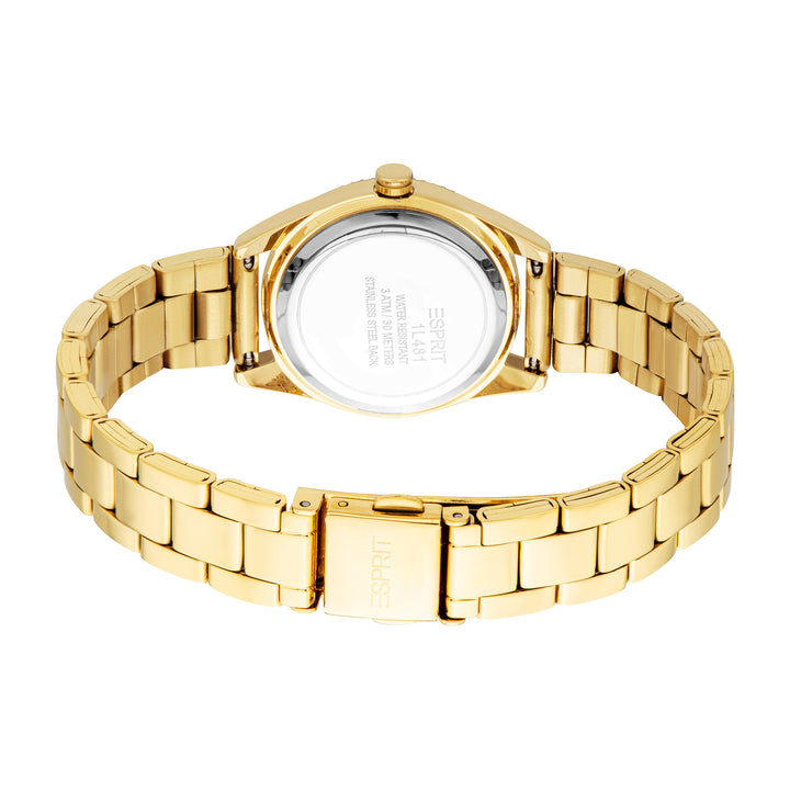 Esprit Ladies Fashion Arabic Dial Watch Yellow Gold