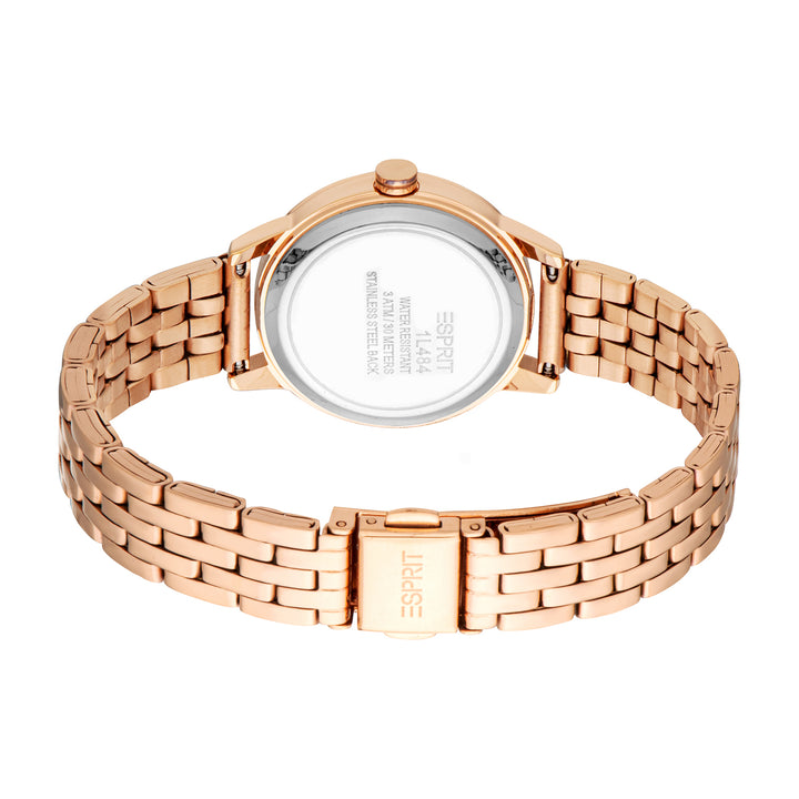 Esprit Women's 30mm Fashion Rose Gold Color Dial Watch