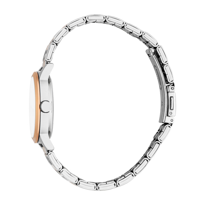 Esprit Women's 30mm Fashion Two Tone Silver & Rose Gold Color Dial Watch