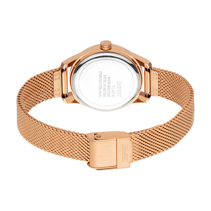 Esprit Women's 30mm Fashion Rose Gold Color Dial Watch