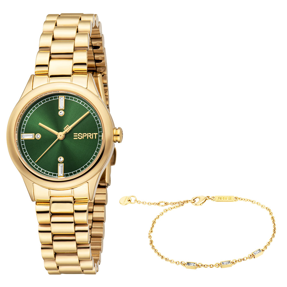 Esprit Women's 28mm Jessa Fashion Dark Green Dial Watch