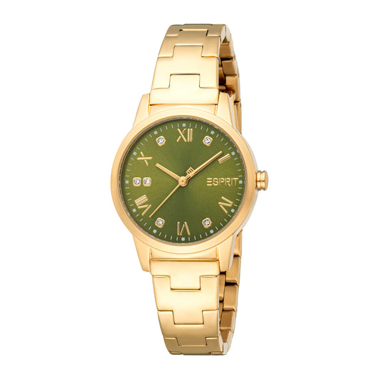 Esprit Women's 30mm Fashion Gold Color Dial Watch
