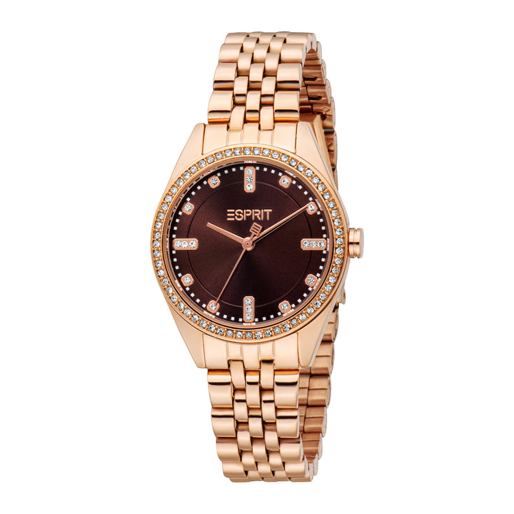 Esprit Women's 30mm Fashion Rose Gold Color Dial Watch