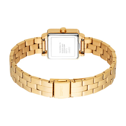 Esprit Women's 22 x 29.5mm Fashion Gold Color Dial Watch