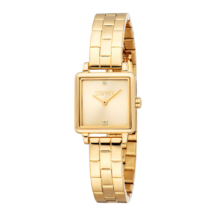Esprit Women's 22 x 29.5mm Fashion Gold Color Dial Watch