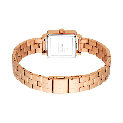 Esprit Women's 22 x 29.5mm Fashion Rose Gold Color Dial Watch