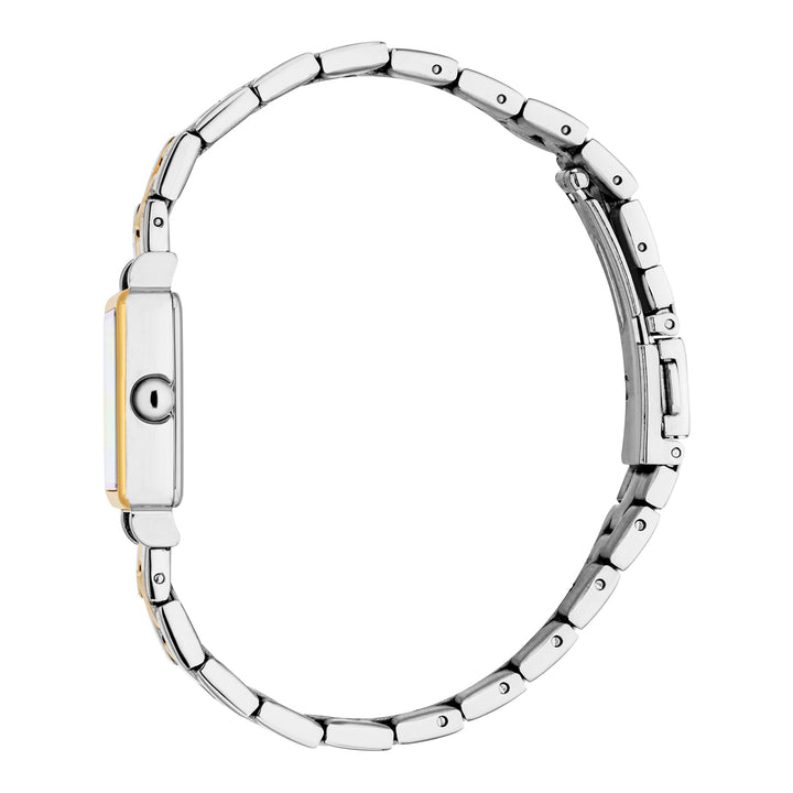 Esprit Women's 22 x 29.5mm Fashion Two Tone Silver & Gold Color Dial Watch