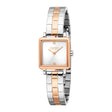 Esprit Women's 22 x 29.5mm Fashion Two Tone Silver & Rose Gold Color Dial Watch