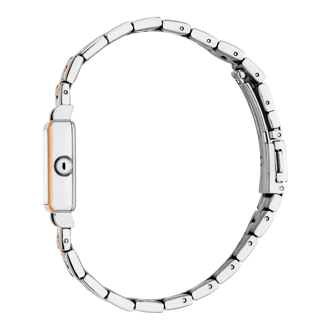 Esprit Women's 22 x 29.5mm Fashion Two Tone Silver & Rose Gold Color Dial Watch