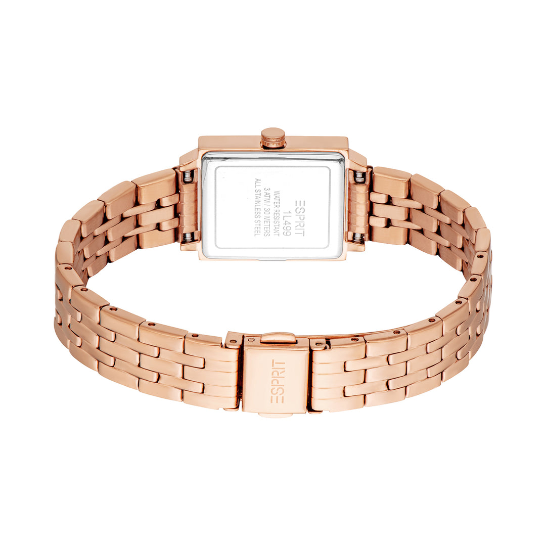 Esprit Women's 22 x 25mm Fashion Rose Gold Color Dial Watch
