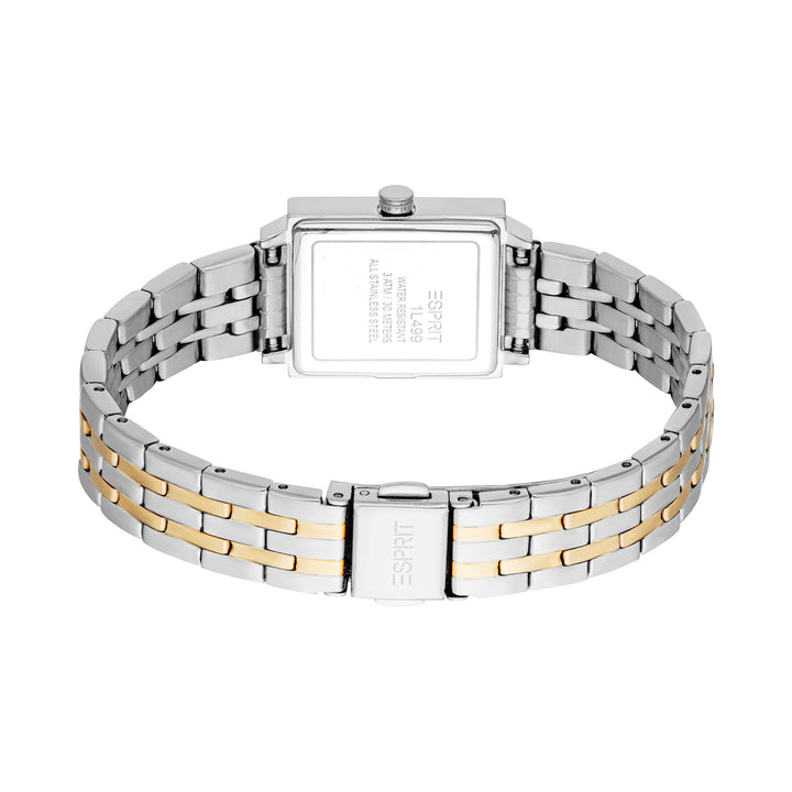 Esprit Women's 22 x 25mm Fashion Two Tone Silver & Gold Color Dial Watch