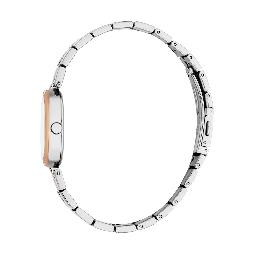 Esprit Women's 20 x 27.5mm Fashion Two Tone Silver & Rose Gold Color Dial Watch