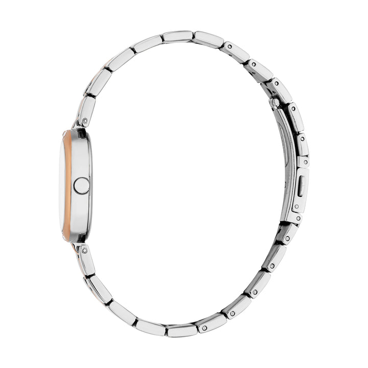 Esprit Women's 20 x 27.5mm Fashion Two Tone Silver & Rose Gold Color Dial Watch