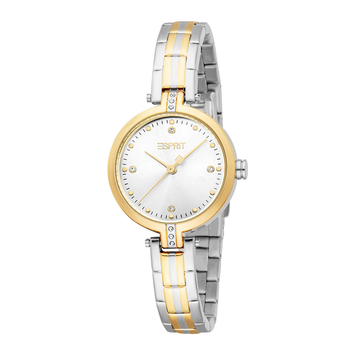 Esprit Women's 28mm Fashion Two Tone Silver & Gold Color Dial Watch