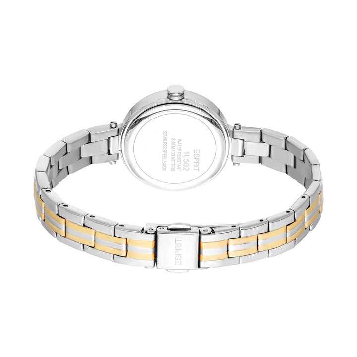 Esprit Women's 28mm Fashion Two Tone Silver & Gold Color Dial Watch