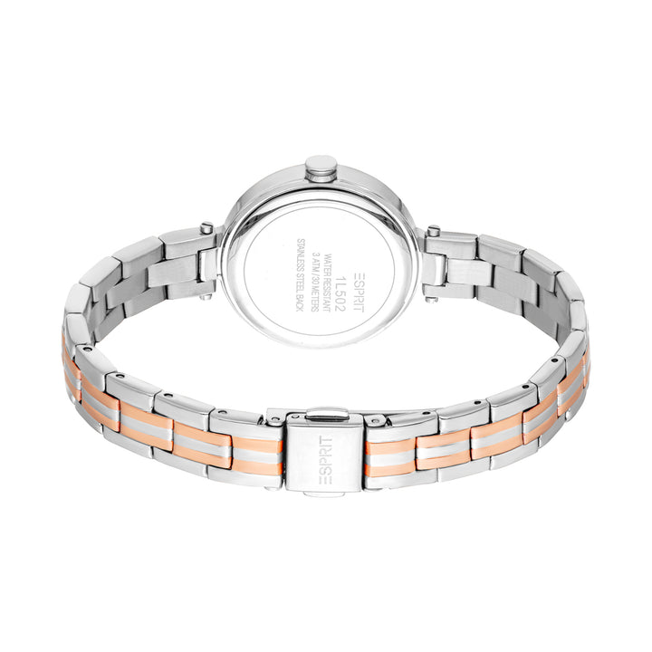 Esprit Women's 28mm Fashion Two Tone Silver & Rose Gold Color Dial Watch