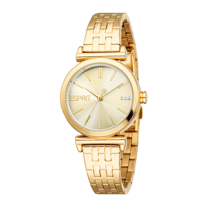 Esprit Women's 30mm Fashion Gold Color Dial Watch