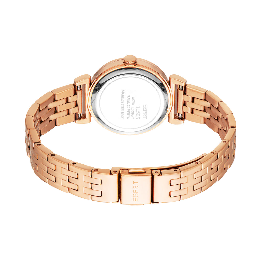 Esprit Women's 30mm Fashion Rose Gold Color Dial Watch