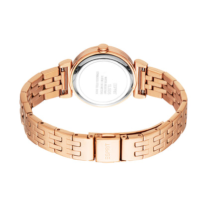 Esprit Women's 30mm Fashion Rose Gold Color Dial Watch