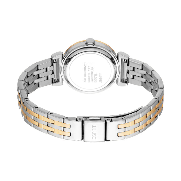 Esprit Women's 30mm Fashion Two Tone Silver & Gold Color Dial Watch