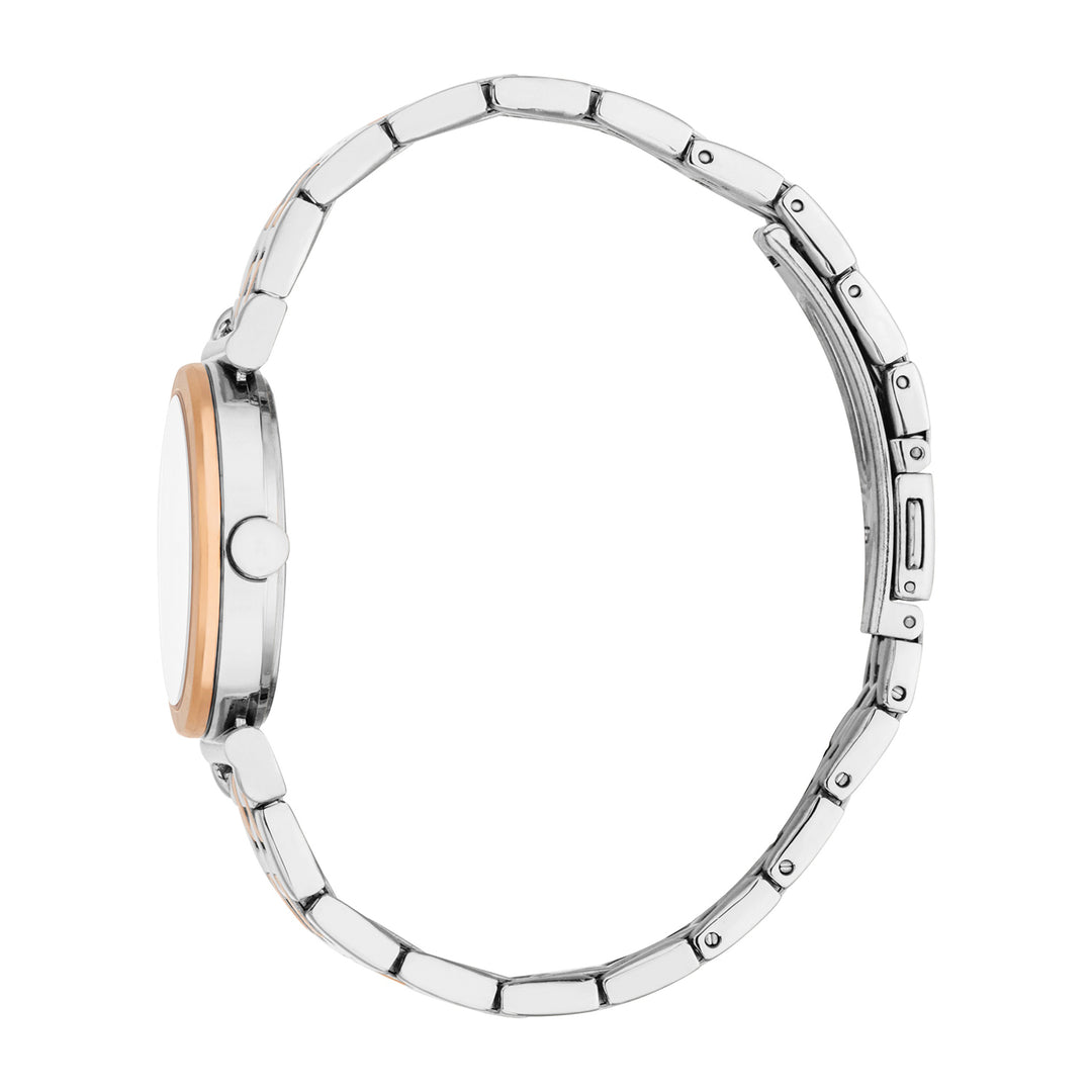 Esprit Women's 30mm Fashion Two Tone Silver & Rose Gold Color Dial Watch