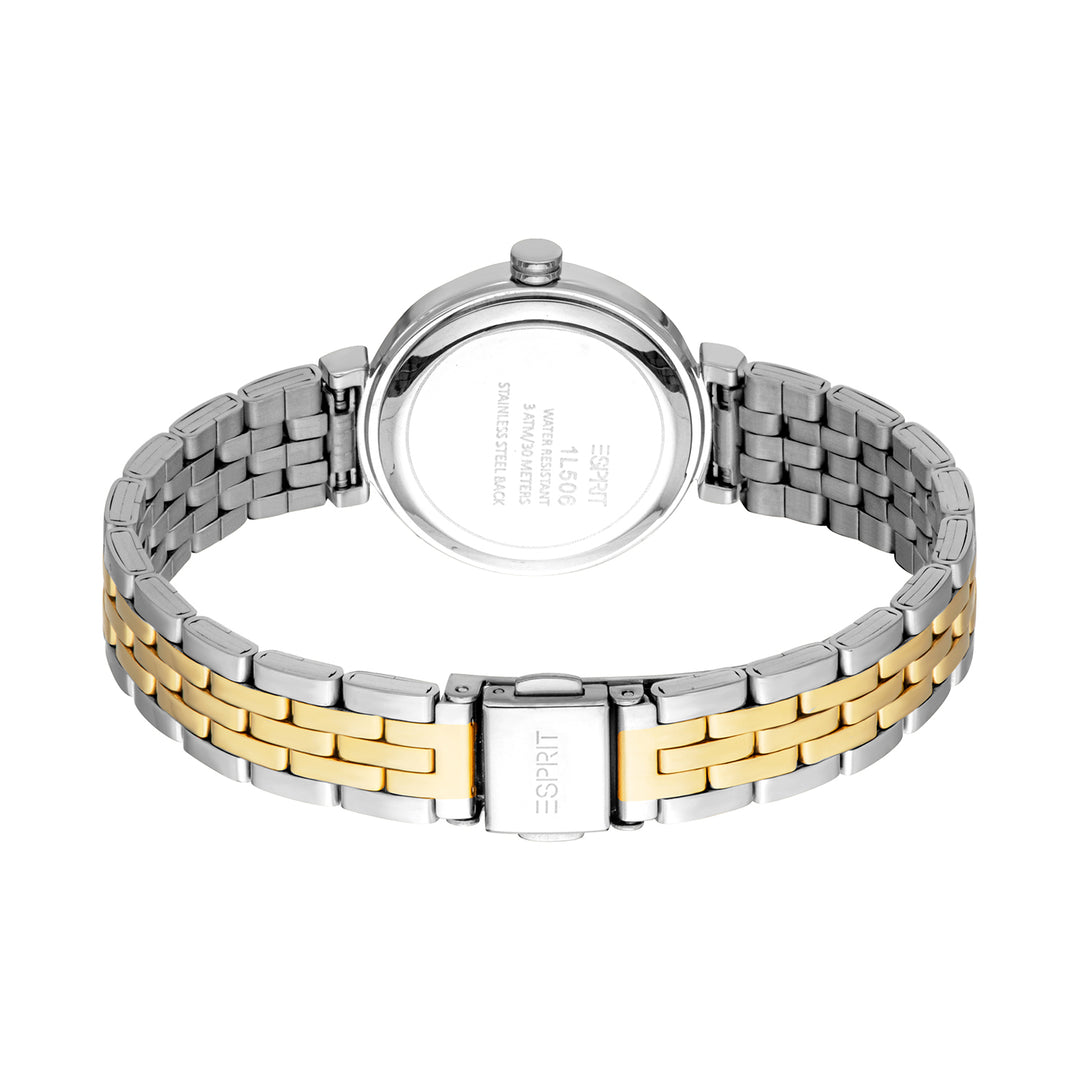 Esprit Women's 30mm Fashion Two Tone Silver & Gold Color Dial Watch