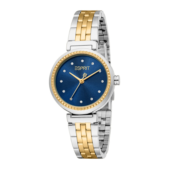 Esprit Women's 30mm Fashion Two Tone Silver & Gold Color Dial Watch