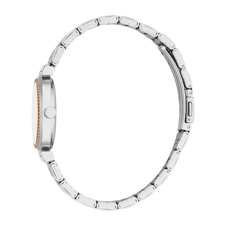 Esprit Women's 30mm Fashion Two Tone Silver & Rose Gold Color Dial Watch