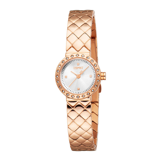 Esprit Women's 22.5mm Fashion Rose Gold Color Dial Watch