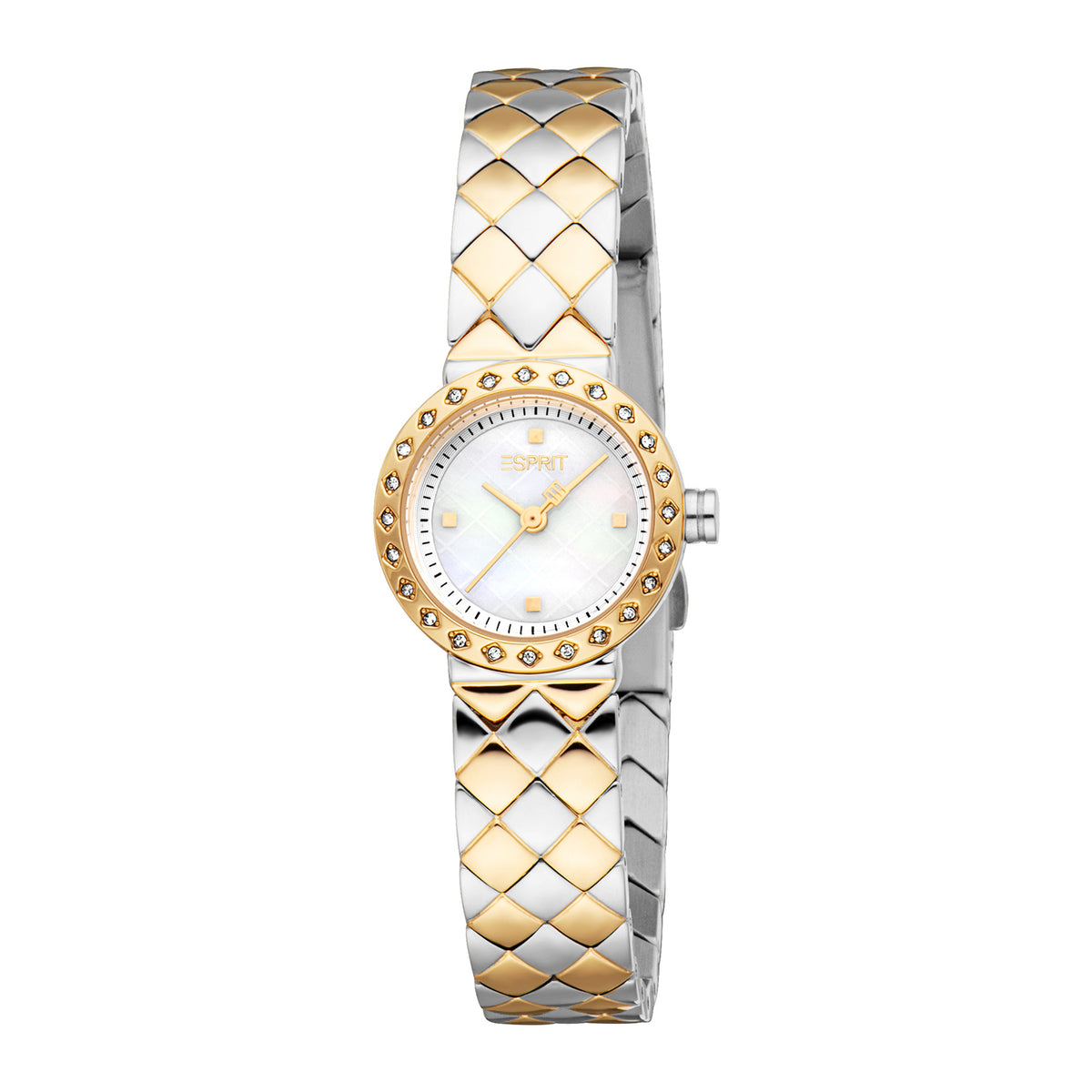 Esprit Women's 22.5mm Fashion Two Tone Silver & Gold Color Dial Watch