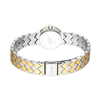 Esprit Women's 22.5mm Fashion Two Tone Silver & Gold Color Dial Watch