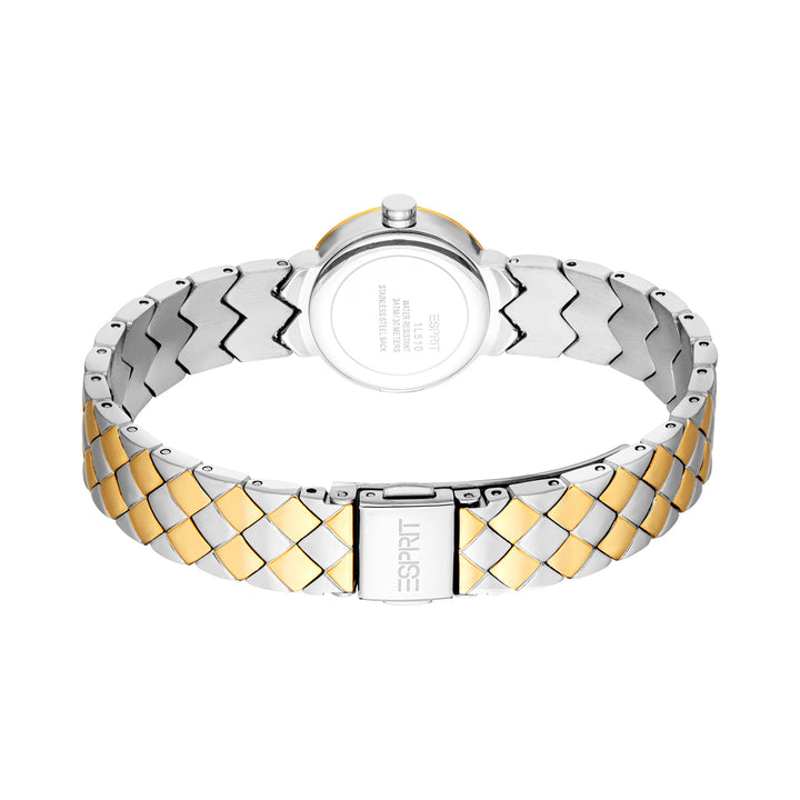 Esprit Women's 22.5mm Fashion Two Tone Silver & Gold Color Dial Watch