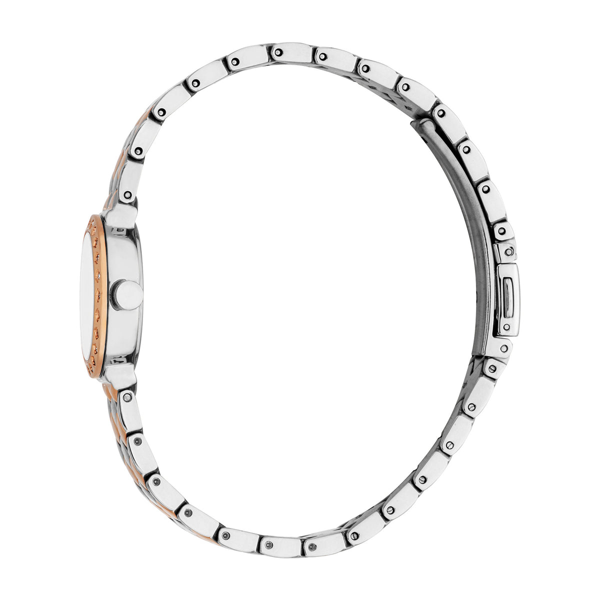 Esprit Women's 22.5mm Fashion Two Tone Silver & Rose Gold Color Dial Watch
