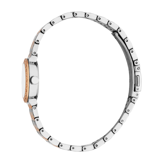 Esprit Women's 22.5mm Fashion Two Tone Silver & Rose Gold Color Dial Watch