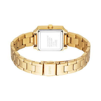 Esprit Women's 24 x 24mm Fashion Gold Color Dial Watch