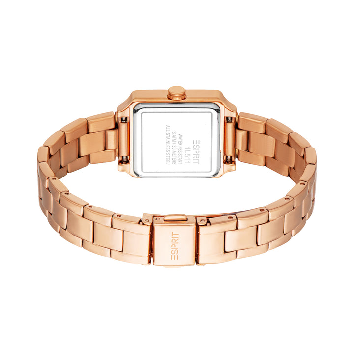 Esprit Women's 24 x 24mm Fashion Rose Gold Color Dial Watch