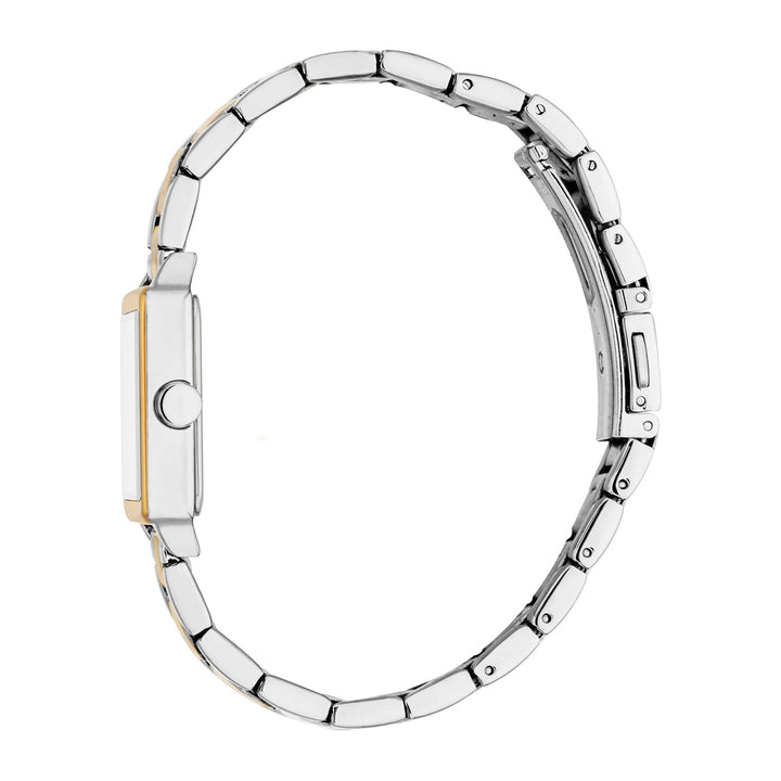 Esprit Women's 24 x 24mm Fashion Two Tone Silver & Gold Color Dial Watch