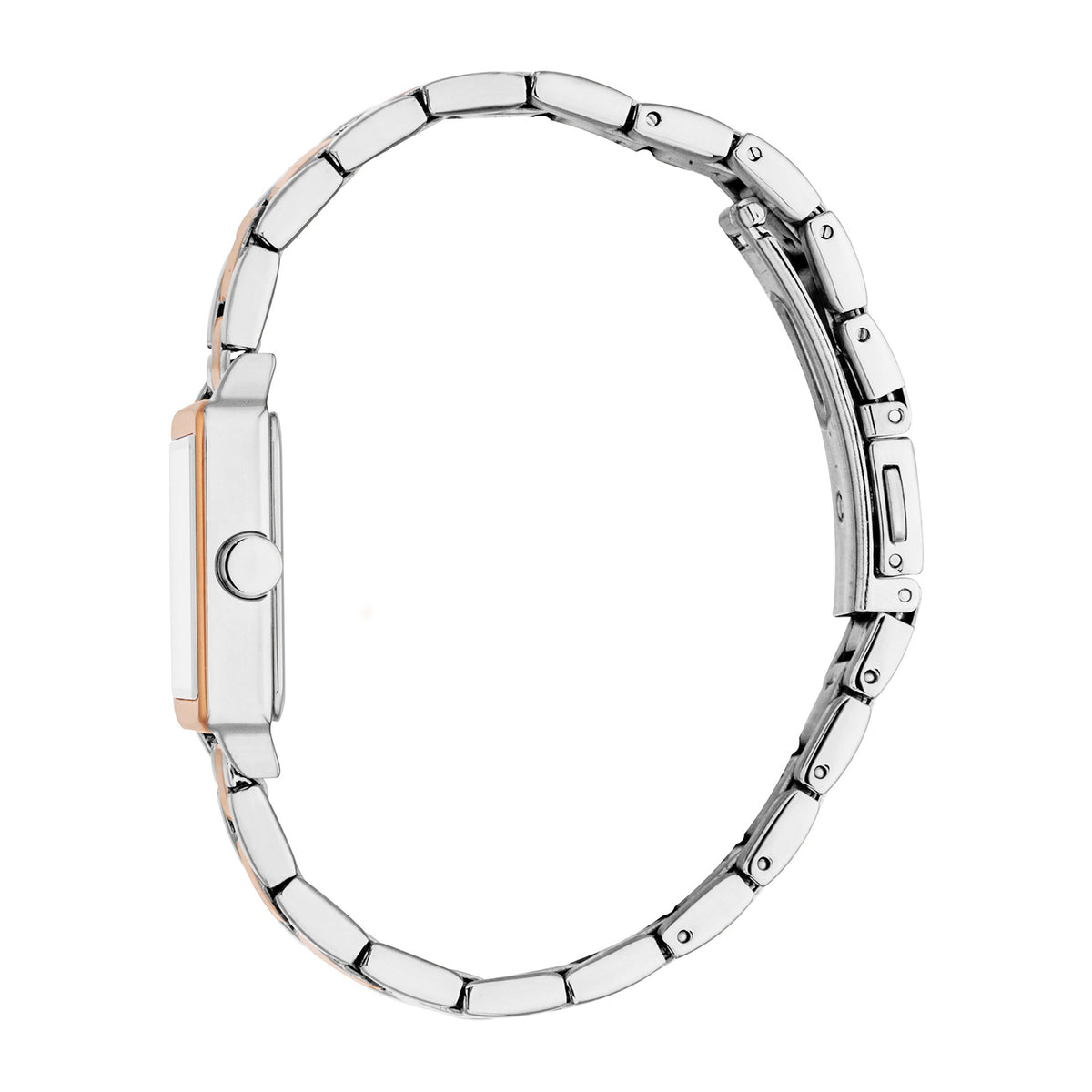 Esprit Women's 24 x 24mm Fashion Two Tone Silver & Rose Gold Color Dial Watch