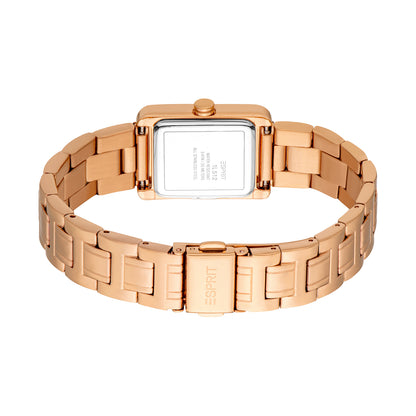 Esprit Women's 22 x 24.5mm Fashion Rose Gold Color Dial Watch