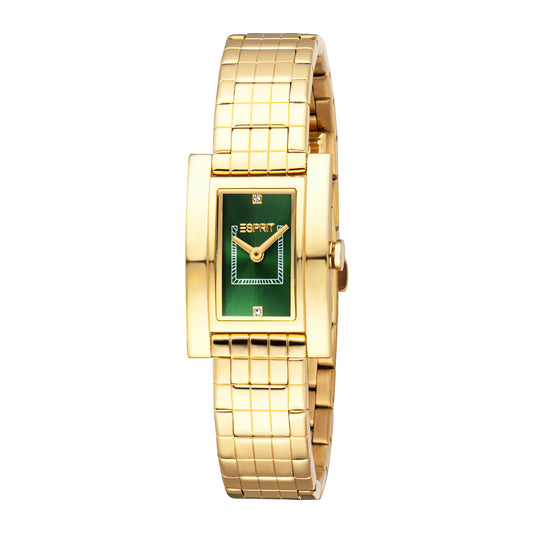 Esprit Women's 21 x 30mm Fashion Gold Color Dial Watch