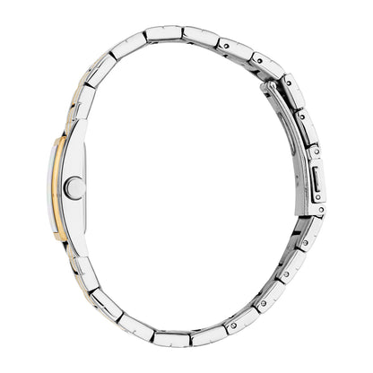 Esprit Women's 21 x 30mm Fashion Two Tone Silver & Gold Color Dial Watch