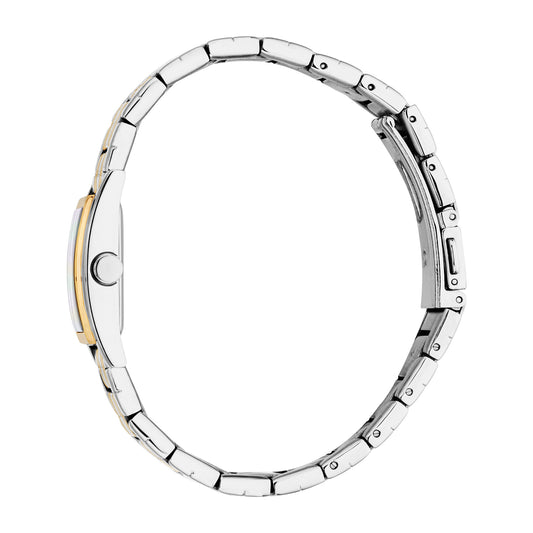 Esprit Women's 21 x 30mm Fashion Two Tone Silver & Gold Color Dial Watch