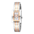 Esprit Women's 21 x 30mm Fashion Two Tone Silver & Rose Gold Color Dial Watch