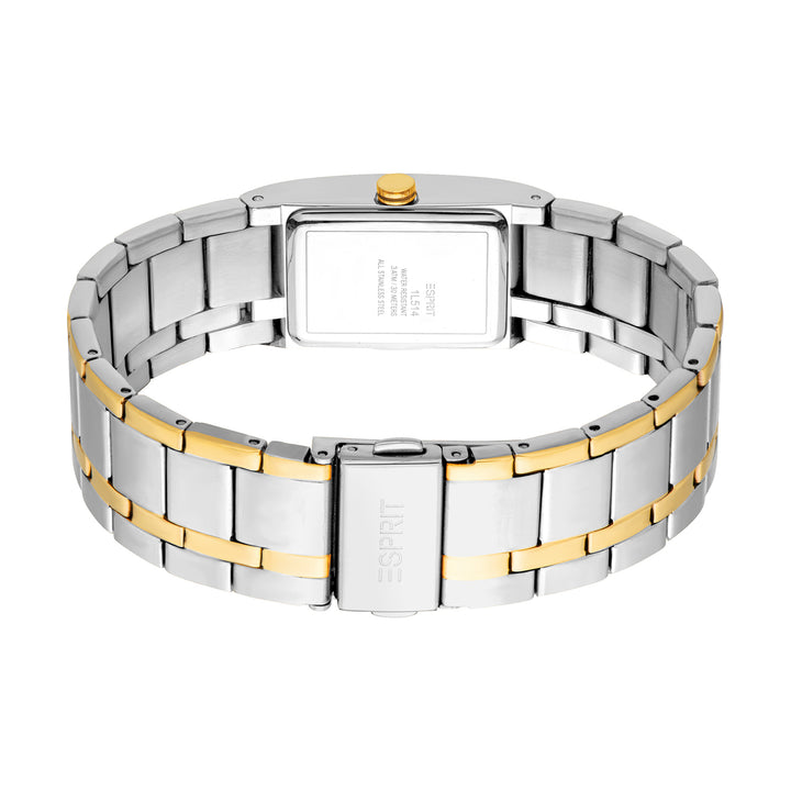 Esprit Women's 20.2 x 36.8mm Fashion Two Tone Silver & Gold Color Dial Watch