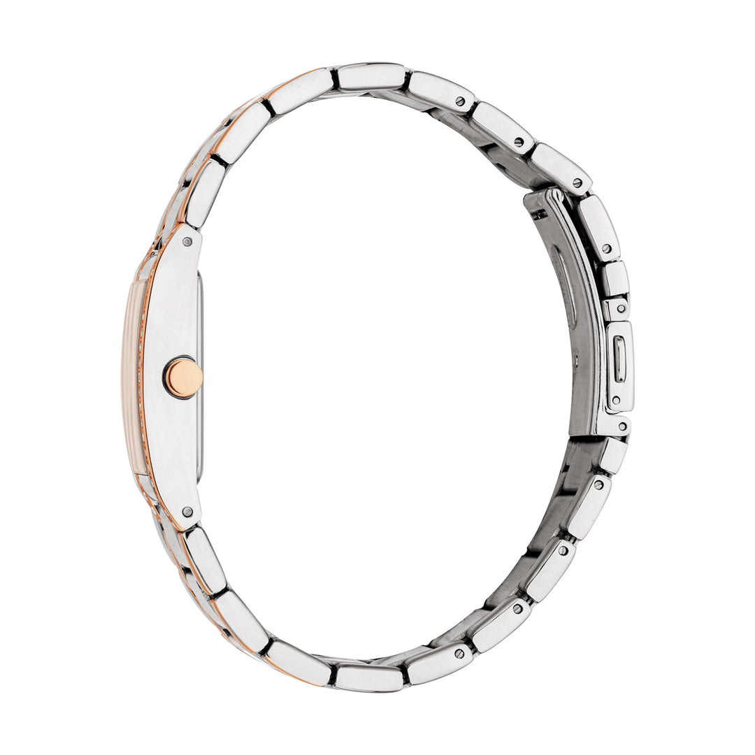 Esprit Women's 20.2 x 36.8mm Fashion Two Tone Silver & Rose Gold Color Dial Watch