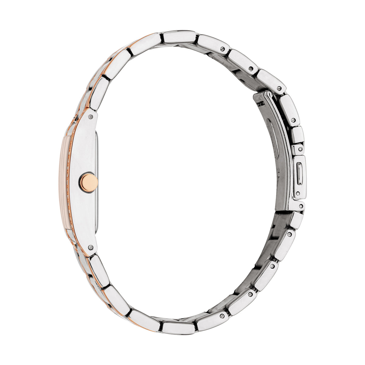 Esprit Women's 20.2 x 36.8mm Fashion Two Tone Silver & Rose Gold Color Dial Watch